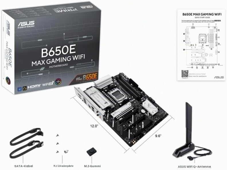 B650E MAX Gaming WiFi Mainboard Sockel AMD AM5