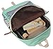 Veenajo Casual Lightweight Cute Dot Canvas Laptop Bag Shoulder Bag School Backpack (Green)