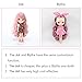The 12 Inch Nude Doll is Similar to Blyth BJD Doll, Customized ICY Dolls Can Be Changed Makeup and Dress by DIY, Ball Jointed Dolls Best Gifts and Hobby For Girls (Purple Pink)