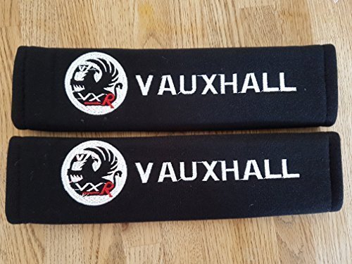 2 x Seat Belt Shoulder Cover Pads For VAUXHALL VXR COMPLETE WITH BADGE DETAIL - ALL MODELS CORSA VXR INSIGNIA VXR GTC VXR VXR8