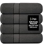 Fluffyn 100% Cotton Fancy Bath Towels -Towels for Bathroom , Super Soft, Highly Abs...