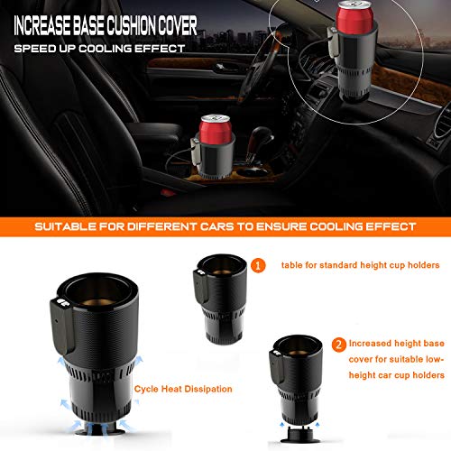 Car Coffee Warmer Car Cup Warmer Cooler 2-In-1 Heating Smart Temperature Control Electric Mug Holder Car Tumbler Holder For Commuter/Traveler/Road Tripper/Recreation - Thumbnail 4