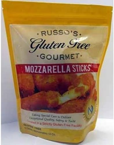 Russos Gluten Free Gourmet Mozzarella Stick, 12 Ounce -- 6 per case.