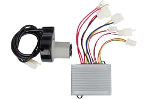 PRECISION AUTO PRODUCTS 24V Controller and Throttle for Razor E200 E300 - Works with Razor E200 (V13+), E300 (V13+), MX350 (V33+), Pocket Mod (V45+) - OEM Control Module and Twist Throttle (4-Pin Connector) ZK2430-D-FS-ROHS