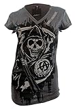 Sons of Anarchy Drip Reaper Deep V-neck T-shirt