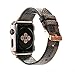 Apple Watch Band 42mm 38mm Fashion Leather iWatch Sport Series 1 Series 2 Series 3 Strap for Women Men Color Rose Gold Metal buckle (Brown 42mm)