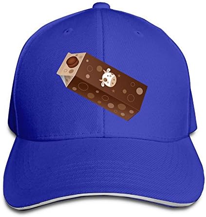 Yplh Cap Chocolate Milk Mens Cotton Cap Durable Snapback Sandwich Cap Unisex
