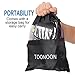 TOONOON 50ft Garden Hose, All New Expandable Water Hose Set with Double Latex Core,3/4 Solid Brass Fittings,Extra Strength Fabric,Flexible Expanding Hose with 8 Function Spray Nozzles,Free Carrying