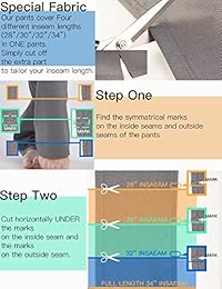 Pantalones de yoga con entrepierna recta y cintura media (28.0 in, 29.9 in, 31.9 in, 33.9 in)