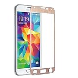 S5 Screen Protector, Pvendor Titanium Alloy Premium 9H Rounded Edge Tempered Glass Screen Protector Film Guard for Samsung Galaxy S5-Scratchproof/Oil Resistance/Anti-Fingerprint/Bubble-Free-Champagne