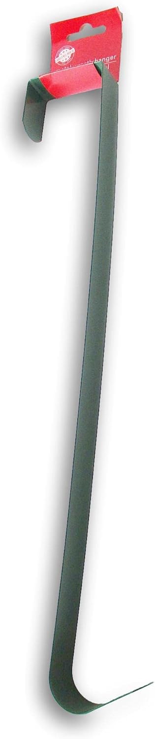 Wreath Hangers - Christmas Wreath Over-The-Door Hanging Hook - 14 Inches (Green)