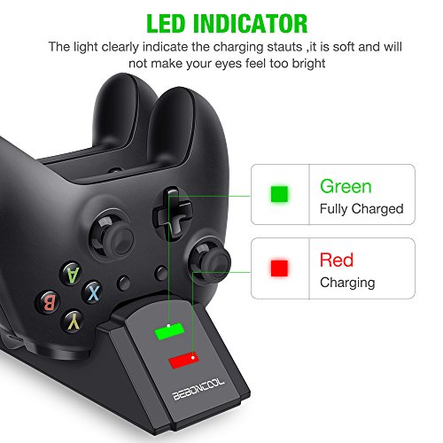 image for Xbox one Controller Charger 2 x 800mAh Rechargeable Battery Packs for 