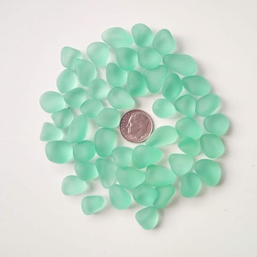 Amazon 30粒 ビーチグラス 海のグラス シーグラス Sea Glass 大きなサイズ 12 16mm 長さ 手作りジュエリー素材 青磁 ルースストーン 通販
