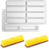 Long Square Shape Bar Mold Energy Bar Maker Silicone Mold for Ganache Jelly Caramels Cookies Pet Treats Baking Mold