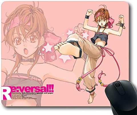 Custom Special Mouse Pad with King Of Fighters Kof Momoko Girl Kick Leg Non-Slip Neoprene Rubber Standard Size 9 Inch(220mm) X 7 Inch(180mm) X 1/8 Inch(3mm) Desktop Mousepad Laptop Mousepads Comfortable Computer Mouse Mat