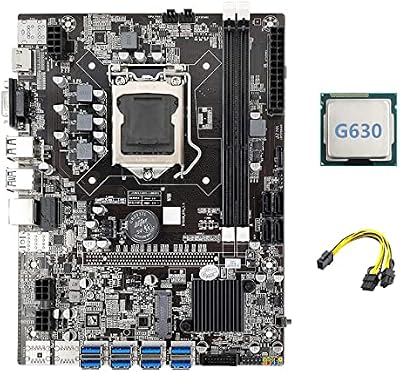 Oikabio B75 ETH Mining Motherboard 8xPCIe USB G630 CPU 6Pin to Dual 8Pin Cable