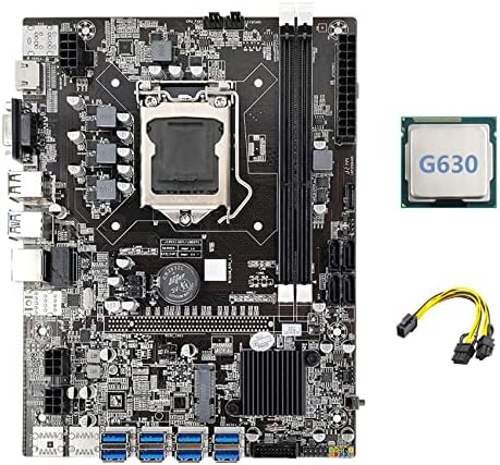 Oikabio B75 ETH Mining Motherboard 8xPCIe USB G630 CPU 6Pin to Dual 8Pin Cable