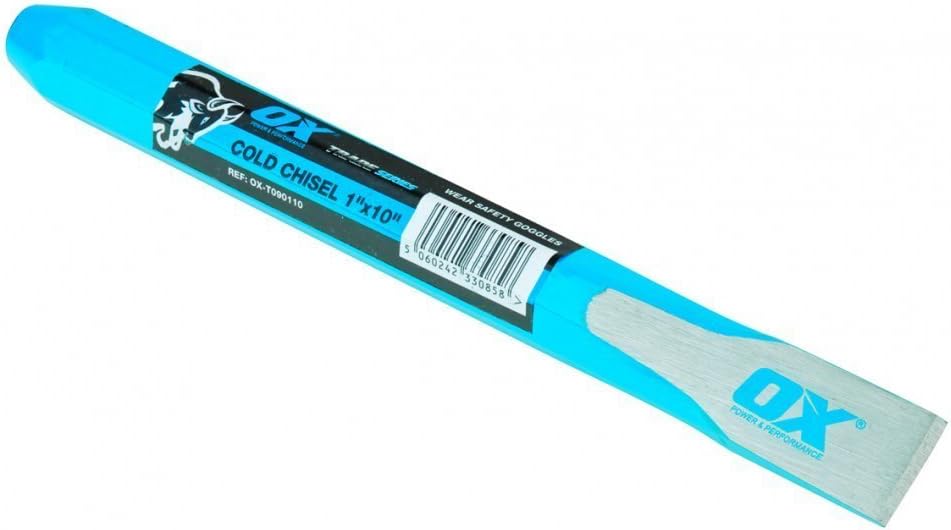 OX Trade Cold Chisel - 1" x 12" / 25mm x 300mm, Blue