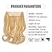FESHFEN 20 inch Secret Halo Hair Extensions Flip in Curly Wavy Hidden Hair Extension Synthetic Hair Pieces for Women No Clips Full Head Invisible Wire Secret String Transparent Wire Extensions
