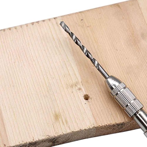 Tsmile 19 Pcs HSS High Speed Steel Diamond Drill Bit Set Coated Twist 1.5mm-10mm (Silver)