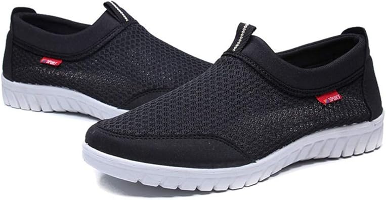mesh slip on trainers