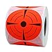 Hybsk Target Pasters 3 Inch Round Adhesive Shooting Targets - Target Dots - Fluorescent Red and Black (Fluorescent Red) primary
