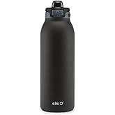 Ello Pop & Fill Stainless Steel Water Bottle with Quick Fill Technology, Double Walled Vacuum Insulated Metal, Leak Proof Locking Lid, Sip & Chug, BPA Free, Holiday Gift for Him Her, 22oz, 32oz, 40oz