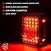 Xprite 4D Smoke Lens LED Tail Lights for 2007-2018 Jeep Wrangler JK JKU, High Intensity Led Taillights w/Parking Light, Brake Turn Signal Lamp and Reverse Lamps Function (DOT Approved)thumb 1