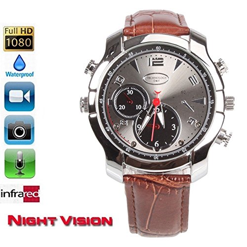 fannuoyi Wrist Smart Watch Camera Full HD 1920x1080P IR Night Vision Mini Camera 16GB Waterproof DVR