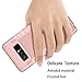 Galaxy Note 8 Case, K-Moze Shockproof Hybrid High Impact Hard Plastic+Soft Silicon Rubber Armor Case for Galaxy Note 8 - Rose Gold
