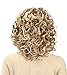 OneDor 16 Inch Curly Hair 3/4 Half Head Synthetic Hair Wig with Black Headband (L16-163)