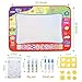 YEEGO Doodle Drawing Mat, Large Size Aqua Doodle Magic Water Painting Doodle Mat 32''x24'' with 4 Colors 6 Pens 6 Molds Booklet Coloring Mat for Boy Girl(Large Size)