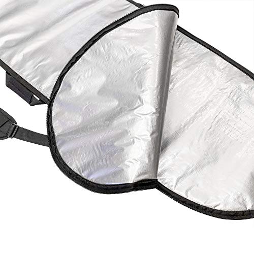 KONA SURF CO. Longboard Cover Insulated Board Bag in Silver sz:9ft - Thumbnail 3