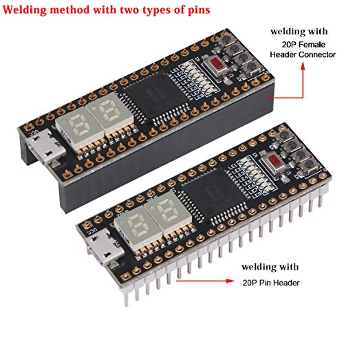 PinecenePi Nano Development Board, 51 MCU 8051 Single-Chip Development Board, STC8A8K64S4A12 64KB Flash RTC CH340N Onboard,2.0~5.5V Supply(Built-in LDO) Support IAP EEPROM for Maker DIY