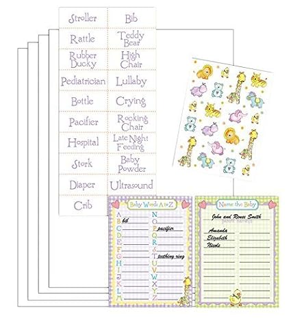 Amazon Com Baby Shower Game Kit By Baby Me Toys Games