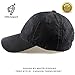 100% Cotton Baseball Cap Unisex Plain Hat with Adjustable Velcro