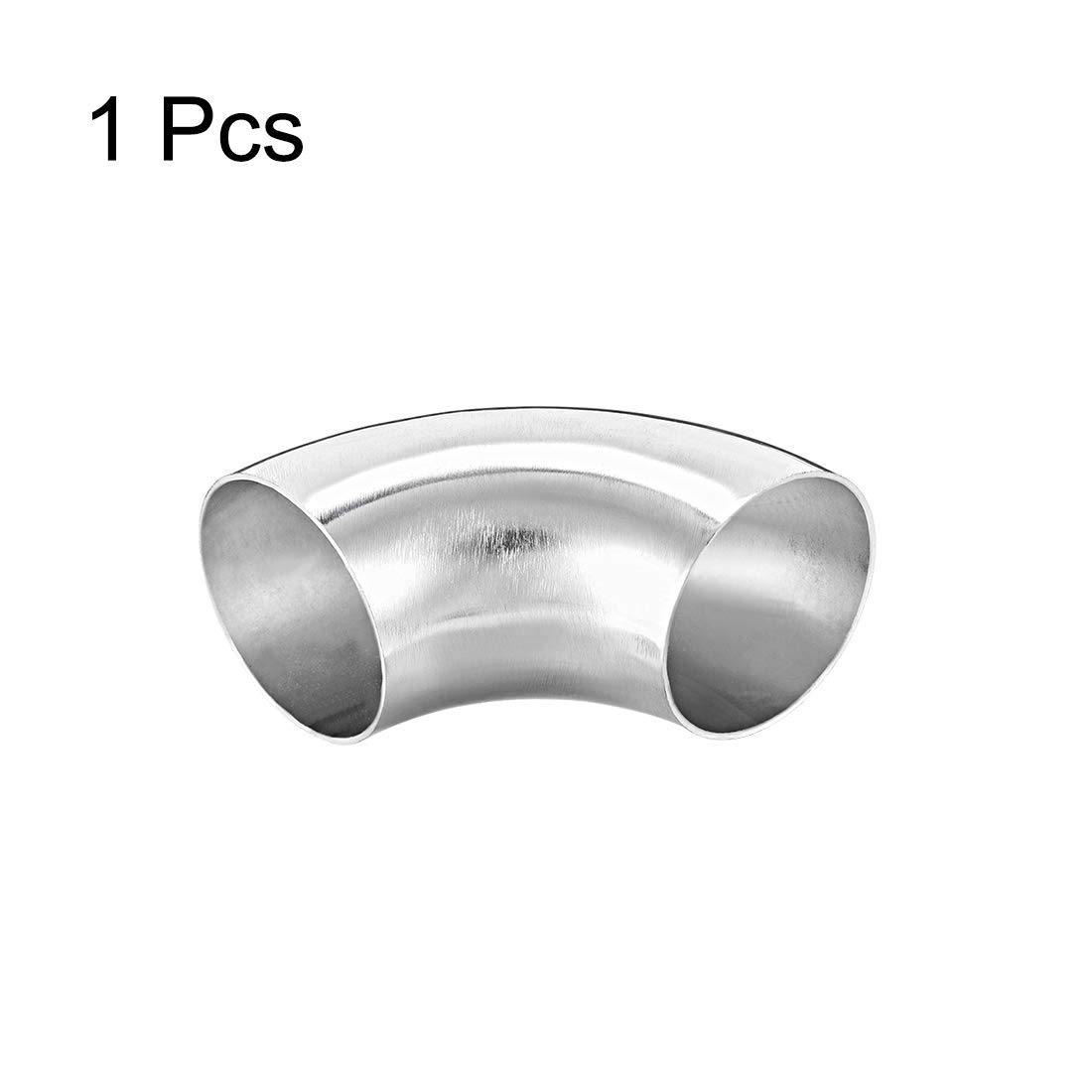 sourcing map Stainless Steel 304 Pipe Fitting Long Radius 90 Degree Elbow Butt-Weld 1-1/2-inch OD 0.85mm Thick Pipe Size - Image 4