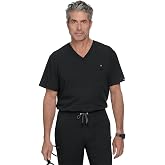 KOI Next Gen Men's On Call 1-Pocket Scrub Top, 4-Way Stretch, Wrinkle-Resistant
