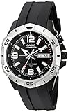Casio Men's MTD1082-1AV Super Illuminator Analog Black Resin Watch