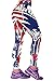 COCOLEGGINGS Women's Juniors Digital Print Leggings Tights Blue (S-L)