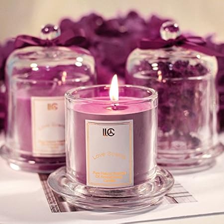 Hanhaibo Aromatherapie Kerze Schlafzimmer Romantischer Duft Kerze Geschenkbox Geburtstag Kerze Tasse Soja Wachs Lavendel Beruhigt Und Beruhigt Schlafen Amazon De Kuche Haushalt