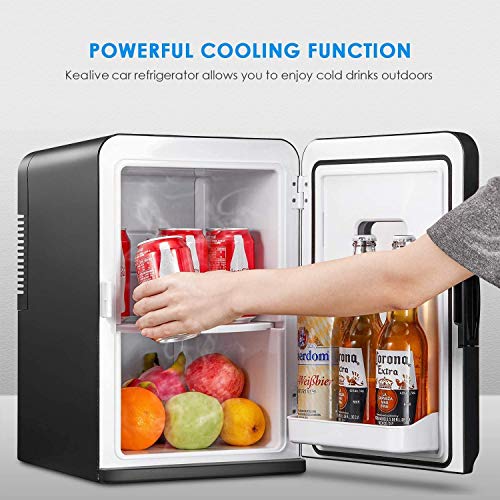 Mini Fridge, 15 Liter Compact Refrigerator Electric Cooler and Warmer ...