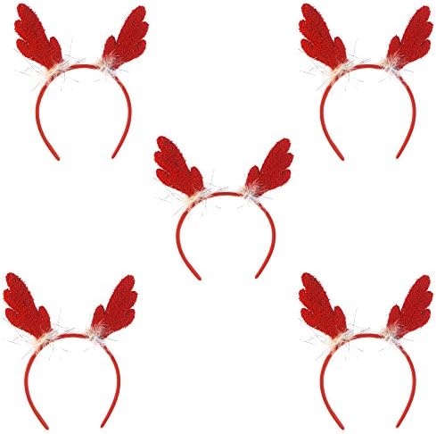 Amibela Unisex Girls Christmas Hair Accessoriess Card Headband with clips 5 Pcs (style107)