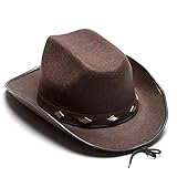 Brown Studded Cowboy Hat