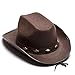 Brown Studded Cowboy Hat