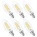Kohree E12 Edison Bulb LED Candelabra Bulb Chandelier Bulb B10 Candle Light Bulb 40W Equivalent, 2700K Warm White, ETL Listed Non-Dimmable (Pack of 6)