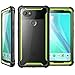 Google Pixel 2 XL case, i-Blason [Ares] Full-Body Rugged Clear Bumper Case with Built-in Screen Protector for Google Pixel 2 XL 2017 Release (Black/Green)