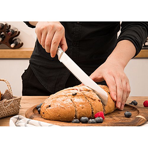 3 Serrated+Germany+Stainless+Kitchen+Ergonomic