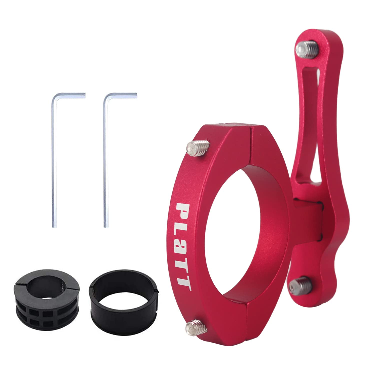 PLATT Bike Bottle Cage Mount Aluminium Alloy Bicycle Water Bottle Cage Handlebar/Seatpost Mount for Road Bikes MTB Kids Bike(Red)