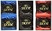 Lifestyles SKYN Collection (Original SKYN, SKYN Intense Feel, and SKYN Extra Lubricated) Premium Lubricated Condoms with Silver Pocket/Travel Case- 36 Count